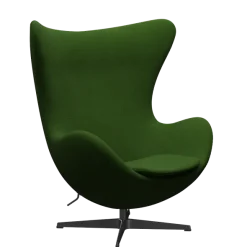 3316 Ægget loungestol, stel i sort af Arne Jacobsen