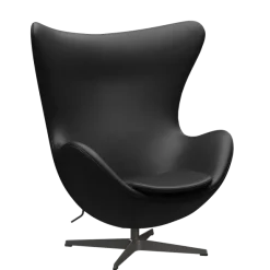 3316 Ægget loungestol, stel i warm graphite af Arne Jacobsen
