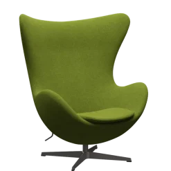 3316 Ægget loungestol, stel i warm graphite af Arne Jacobsen