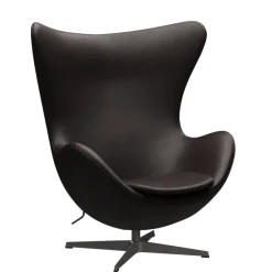 3316 Ægget loungestol, stel i warm graphite af Arne Jacobsen