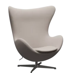 3316 Ægget loungestol, stel i warm graphite af Arne Jacobsen
