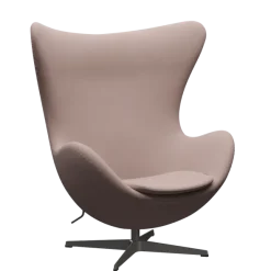 3316 Ægget loungestol, stel i warm graphite af Arne Jacobsen