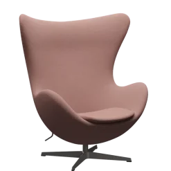 3316 Ægget loungestol, stel i warm graphite af Arne Jacobsen