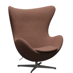 3316 Ægget loungestol, stel i warm graphite af Arne Jacobsen