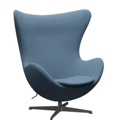 3316 Ægget loungestol, stel i warm graphite af Arne Jacobsen