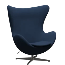 3316 Ægget loungestol, stel i warm graphite af Arne Jacobsen