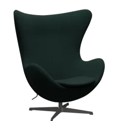 3316 Ægget loungestol, stel i warm graphite af Arne Jacobsen