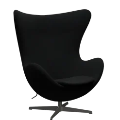 3316 Ægget loungestol, stel i warm graphite af Arne Jacobsen
