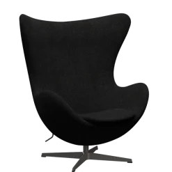 3316 Ægget loungestol, stel i warm graphite af Arne Jacobsen