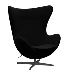 3316 Ægget loungestol, stel i warm graphite af Arne Jacobsen