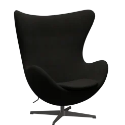 3316 Ægget loungestol, stel i warm graphite af Arne Jacobsen