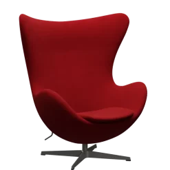 3316 Ægget loungestol, stel i warm graphite af Arne Jacobsen