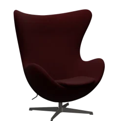 3316 Ægget loungestol, stel i warm graphite af Arne Jacobsen