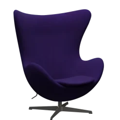 3316 Ægget loungestol, stel i warm graphite af Arne Jacobsen