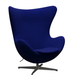3316 Ægget loungestol, stel i warm graphite af Arne Jacobsen