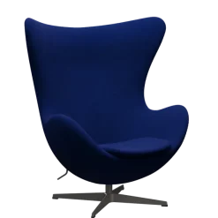 3316 Ægget loungestol, stel i warm graphite af Arne Jacobsen