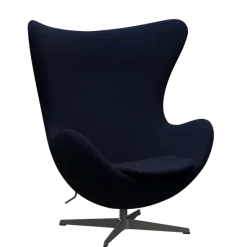 3316 Ægget loungestol, stel i warm graphite af Arne Jacobsen