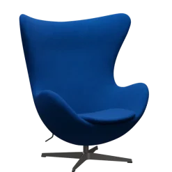 3316 Ægget loungestol, stel i warm graphite af Arne Jacobsen
