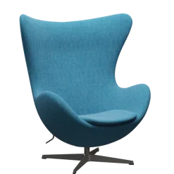 3316 Ægget loungestol, stel i warm graphite af Arne Jacobsen
