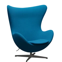 3316 Ægget loungestol, stel i warm graphite af Arne Jacobsen