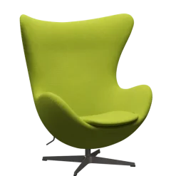 3316 Ægget loungestol, stel i warm graphite af Arne Jacobsen