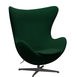 3316 Ægget loungestol, stel i warm graphite af Arne Jacobsen