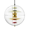 Globe, Brass Finish pendel Ø40 af Verner Panton