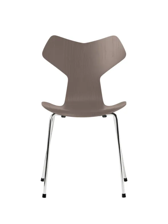 3130 Grand Prix stol i farvet ask af Arne Jacobsen