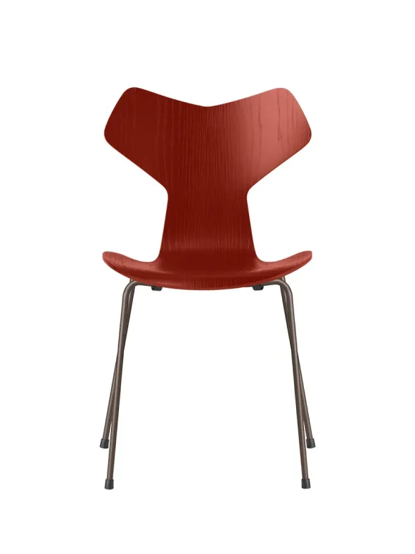 3130 Grand Prix stol i farvet ask af Arne Jacobsen