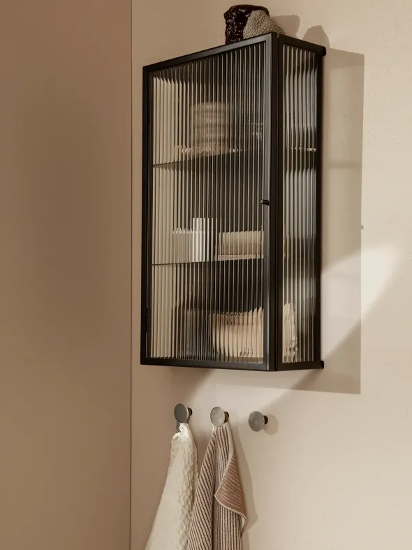 Haze Wall Cabinet, reeded glass 35x60 fra Ferm Living