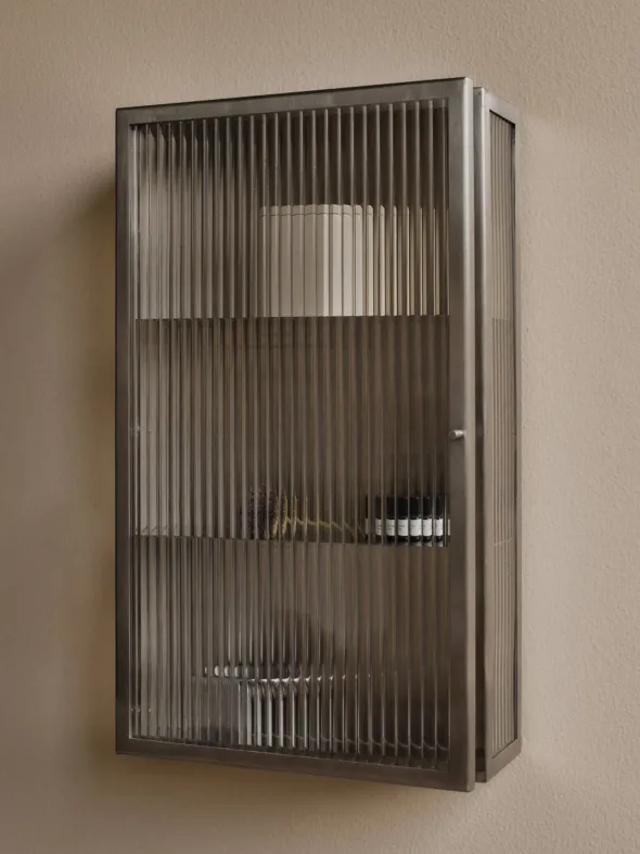 Haze Wall Cabinet, reeded glass 35x60 fra Ferm Living