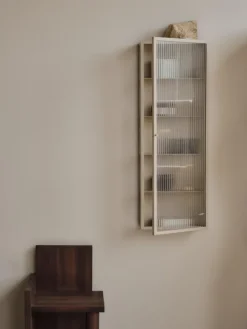 Haze Wall Cabinet, reeded glass 35x100 fra Ferm Living