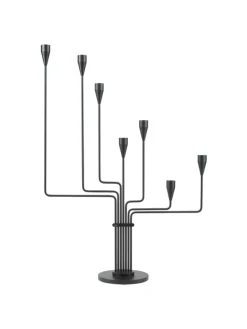 Karlsvognen Table Lysestage, sort fra Piet Hein