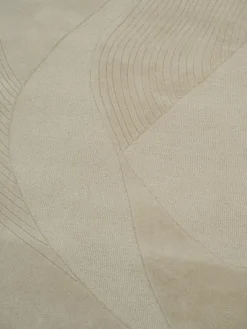 Kindle Poetry gulvtæppe, Cream fra Linie Design