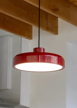 Lacquer pendant medium, red fra Nine