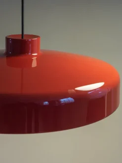 Lacquer pendant medium, red fra Nine
