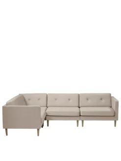 L42 Firhøj Hjørnesofa 4-Personers, beige fra FDB Møbler