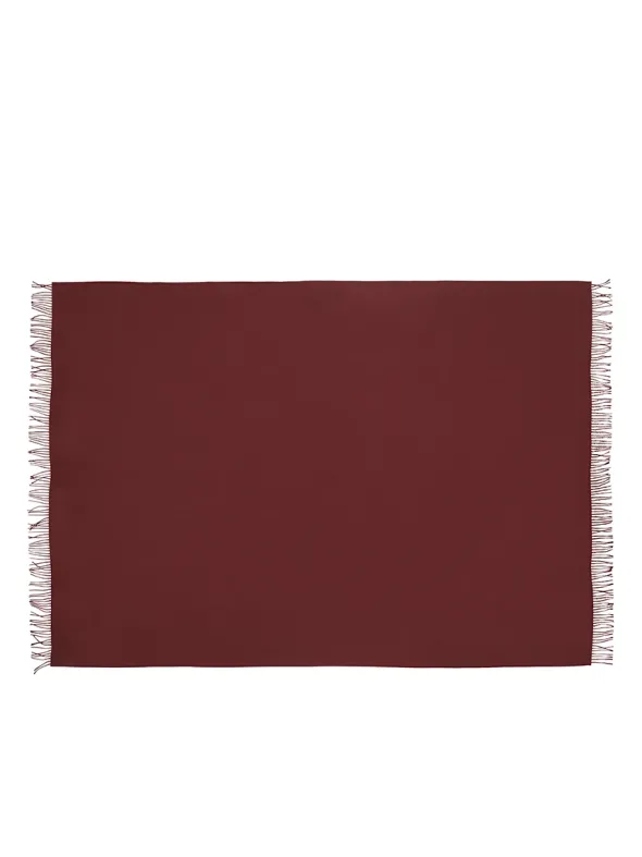 Lima Plaid, beetroot fra Silkeborg Uldspinderi