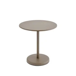 Linear Steel cafébord Ø70 cm, H73 cm fra Muuto