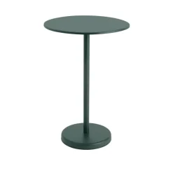 Linear Steel cafébord Ø70 cm, H105 cm fra Muuto