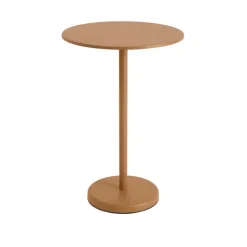 Linear Steel cafébord Ø70 cm, H105 cm fra Muuto