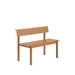 Linear Steel havebænk med ryglæn 110 cm fra Muuto