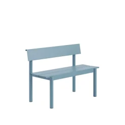 Linear Steel havebænk med ryglæn 110 cm fra Muuto