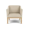 L46 MK155 lænestol, beige tekstil af Mogens Koch