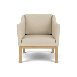 L46 MK155 lænestol, beige tekstil af Mogens Koch