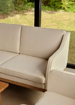 L45 MK154 2 pers. sofa, beige tekstil af Mogens Koch