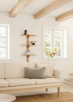 L43 MK46 Sofa, beige tekstil af Mogens Koch