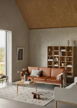L43 MK46 Sofa, cognac læder af Mogens Koch