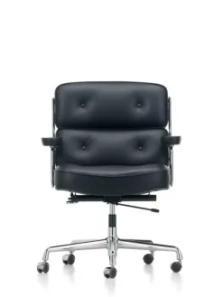 Lobby Chair ES 104 kontorstol, sort læder fra Vitra