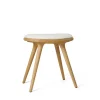 Low Stool, olieret eg, Kvadrat Baru 0200, 47 cm skammel fra Mater